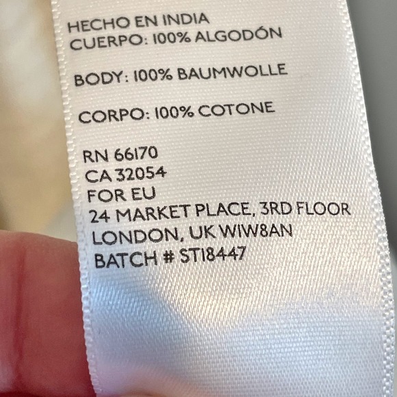 RARE Anthropologie Steele Barlett Ivory Embroidered Midi/Maxi Dress Size XS/S - Picture 8 of 11